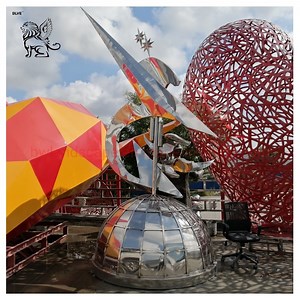 [Hot Item] Blve Large Garden Modern Art Sculptures Outdoor Metal Stainless Steel Abstract Sculpture