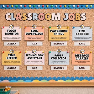 Classroom Jobs Printable | Editable Classroom Job Cards | Teacher Organization Decor | PDF   Canva Template - Etsy Canada