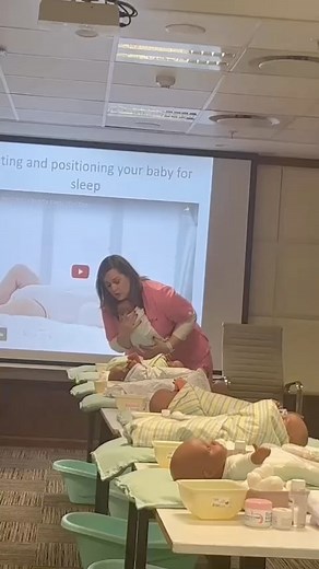 Nesting & positioning your baby for sleep #Baby101 #AAKAntenatalClasses #AAKRoyalMaternity | Ahmed Al-Kadi Private Hospital