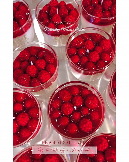 Biggest. Sale. Ever! Up to 50% off FREE full-size candle with every order! Our Raspberry Mousse Candle is inspired by rich Parisian pastry, delicious desserts, and afternoon tea rituals. Handcrafted in New York, it is a great addition to any room, but it's a must-have if you want to create that French vibe! it makes perfect decor for tea time, brunch, or dessert tables. A splendid gift for yourself or your loved ones, for any occasion. | Anaïs Candle