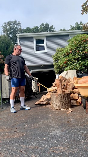 2K views · 14 reactions | Getting ready for winter . . . Me and Vasily Alekseyev (Arguably the Greatest Olympic Weightlifter of All-Time) #weightlifting #alekseyev #splitwood #strongman #strengthtraining | Joel Sward / House Of Muscle | Facebook