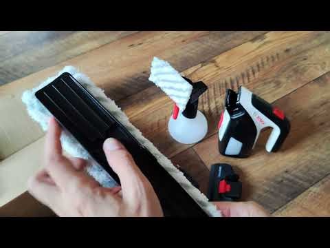Unpacking / unboxing window vacuums Bosch GlassVAC SET 06008B7000