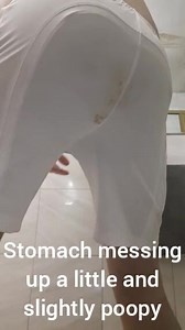 Extremely big poop in my shorts and sit on it