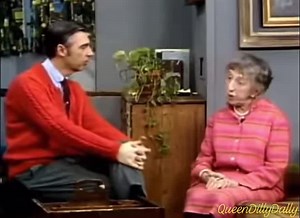 19K views · 445 reactions | 1975 - The Wicked Witch of the West (Margaret Hamilton) visits Mr. Rogers neighborhood!  | Queen Dilly Dally | Facebook