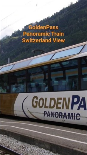 GoldenPass Panoramic Train, Switzerland View | #shorts #travel #mickeytravelvlog #train #nature