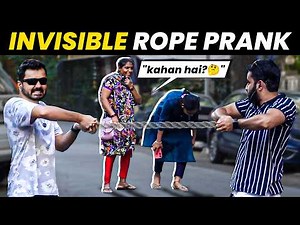 Tricking Strangers with Invisible Rope!😂 | Confused Reactions 😲 | Because Why Not