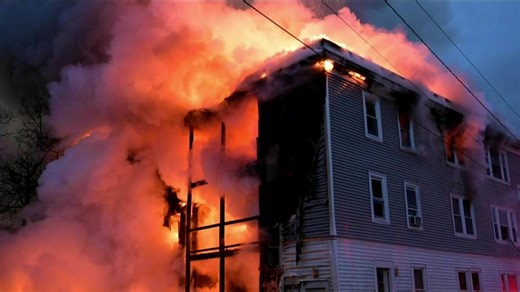 Fire rips through multiple buildings in Nashua, NH, roughly 30 people displaced