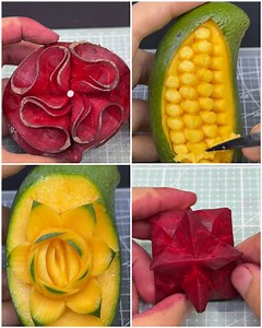 These fruit carvings are absolutely spectacular! | Architecture