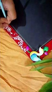 slate design 😊 #saraswatipuja #sorts #handmade