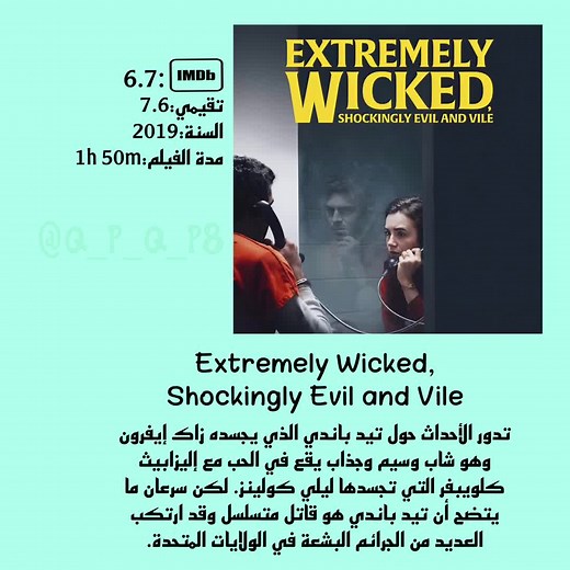 Watch True Crime Movie: Extremely Wicked, Shockingly Evil and Vile