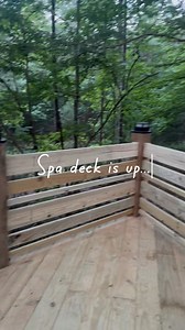 Spa deck is up at Brookhaven. Now to make it pretty. We can attest that the infrared sauna, salt water hot tub and outdoor shower are fully functioning and fully amazing! Stay tuned for the big reveal coming later this week! #sauna #spa #sparetreat #wellness #explore #arkansas #arkansaslife #travel #aquietplacemountainescape | A Quiet Place Mountain Escape