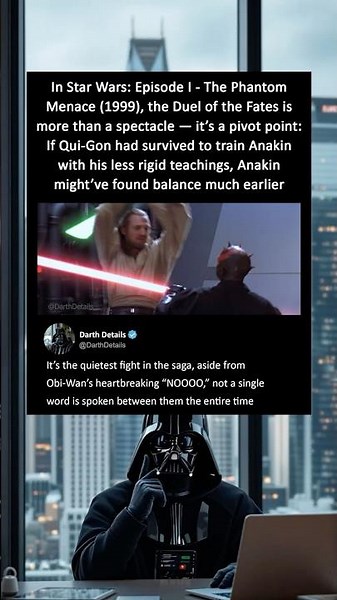 In Star Wars Episode I - The Phantom Menace (1999), if Qui-Gon had survived. Anakin might've changed