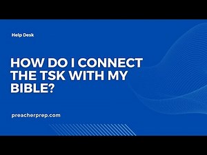 How do I connect the Treasury of Scripture Knowledge to the Bible?