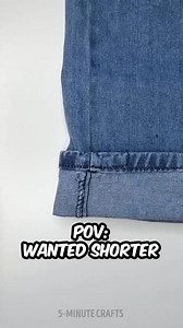The Secret to Shortening Jeans Without Looking DIY!👖✂️ | 5-Minute Crafts Teens