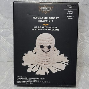 Halloween Macrame Ghost Craft Kit – DIY Craft Spooky Decor, Makes 1 Ghost 14