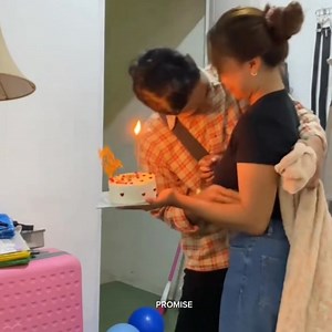 surprising my boyfriend for his birthday.🥹💗 | Promise