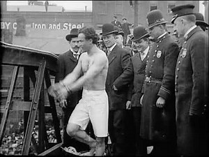Bridge Jump With Handcuff Escape, Rochester, New York (1907) Harry Houdini