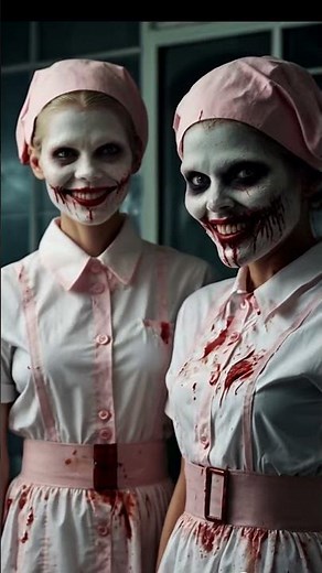 🔪 Creepy nurse visuals | Demonic laughter | Scary videos
