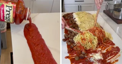 Creator Of Gross Countertop Spaghetti 'Hack' Claims He Wants 'To Make Cooking Fun'