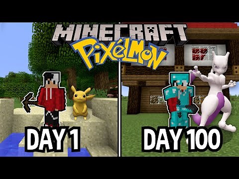 I Spent 100 Days In Minecraft Pixelmon...