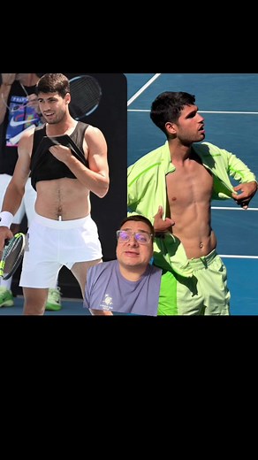 Breaking Carlos Alcaraz news out of the Australian Open! Carlos has shaved his body hair mid tournament - here’s the lore behind Alcaraz’s mid-tournament haircuts 🤣😉🔥 #carlosalcaraz #alcaraz #bodyhair #gaytiktok #ausopen