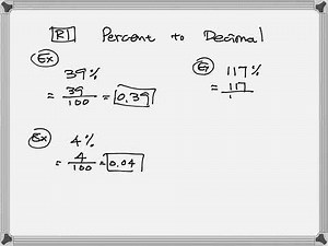 R1 Percent to Decimal