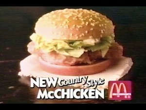 Classic McDonalds New McChicken Commercial 1989 - 80s Commercials