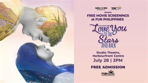 3.2K views · 12 reactions | ABS-CBN Canada and TFC are happy to present FREE MOVIE SCREENINGS at FUN PHILIPPINES. Join us at the Studio Theatre at the Habourfront Centre on Sunday, July 28 for a screening of “Love You to the Stars and Back” starring Joshua Garcia and Julia Baretto. Directed by Antoinette Jadone. For more information, visit the link in the comments section. | TFC Canada | Facebook