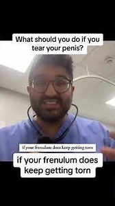 I tore my penis | Doctor explains torn frenulum and banjo string #health #nhs #urology #doctor
