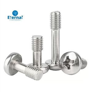 [Hot Item] M2 M3 M4 M5 M6 Bolt Pan Head Nickel Plated Captive Screw with Half Thread