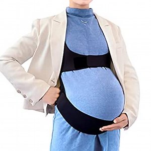 YACCA Pregnancy Belly Support Band，Maternity Belt Support Back, Waist & Abdomen,Relief Hip & Pelvic Pain,Soft，Breathable Pregnancy Support (Medium, black)