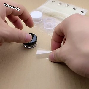 500Pcs Heat Shrink Wrap Film Shrink Seal Bands for Lip Balm Container 3g/5g Jar Container, Easy to Use, Make Products More Professional
