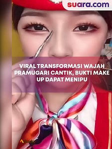 Viral Transformasi Wajah Pramugari Cantik, Bukti Make Up Dapat Menipu | Suaradotcom
