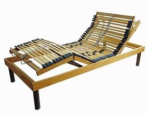 [Hot Item] Home Furniture European Style Birch Wood Slat Adjustable Bed Electric Bed