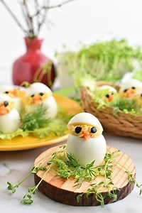 Easter Egg: Deviled Egg Chicks Recipe - Easy Step-by-Step Guide | COOK.ME