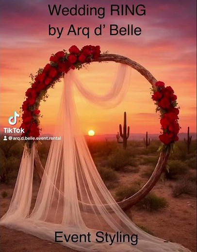 Circle Wedding Arch Rental.Collection:The Wedding Ring Exclusively by Arq d’ Belle. Art for hire.