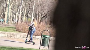 GERMAN SCOUT - 18yr young curvy big tits girl Lucie pickup and fuck