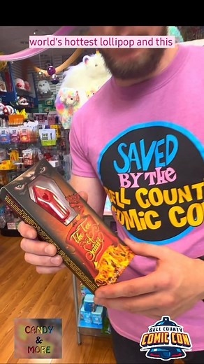 Who can handle the 🔥heat🔥 of the World’s Hottest Lollipop? Tag someone who you think would be a good candidate. Winner will receive bragging rights, a certificate of recognition, TWO FREE Tickets to Central Texas’ hottest comic con Bell County Comic Con as well as a $100 cash prize and a few other goodies. HOW TO ENTER: Anyone interested in being a contestant must email a short video to CandyandMoreEvents@gmail.com telling us why you should be chosen to compete! Deadline to submit your video i