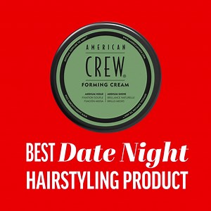 The 2023 AskMen Dating Awards named Forming Cream the Best Date Night Hairstyling Product! This easy-to-use styling cream is your perfect companion for a flawless look on Valentine's Day. #menshairstyling #hairstyling #menshaircare #americancrew #menshair #haircare #hairdresser #barber #mensgrooming #menshairstyle | American Crew UK