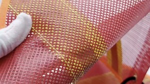 Reflective Safety Flag, PVC Mesh Warning Flags with Cross Reflective Strip 18 x 18 Inch Warning Flag with Wire Loop and Snap Hook for Truck Hunting Bike Trailer Hauling (Red-8 Pack)