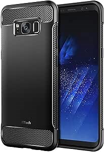 JETech Case Compatible with Galaxy S8 Plus, Protective Cover with Shock-Absorption, Black