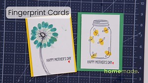 The best Mother's Day gifts are homemade! Get the little ones to help make their own fingerprint cards. It's fun for everyone! #homemade #jennifertryon #mothersday | Jennifer Tryon - Homemade