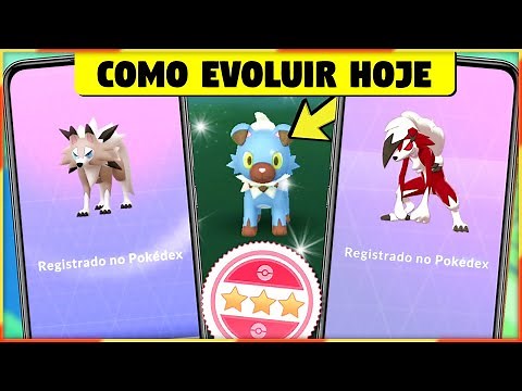 EVENTO ROCKRUFF SHINY POKEMON GO - Como EVOLUIR ROCKRUFF PARA LYCANROC no POKEMON GO