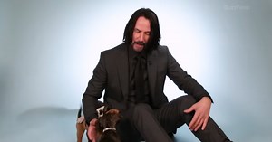 Keanu Reeves Playing With Puppies Is Our Obsession