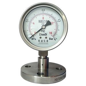 [Hot Item] Water Pressure Gauge 316L Diaphragm Stainless Steel Bourdon Tube Pressure Gauge