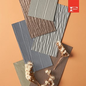 Elevate the look of your interiors with DecoMetal® and DecoMetal® SRM collections, offering a range of stunning surfaces to suit any design aesthetic. Select D2802 Dimpled Goldtone for a radiant and textured surface that adds warmth and charm to any interior. If you are looking for a sleek and modern appearance, choose between D2805 Lounge Bronzetone or D2806 Lounge Steeltone, adding the perfect texture to your walls. The D6483 Craft Bronzetone and D6484 Craft Argent designs bring a rustic and t