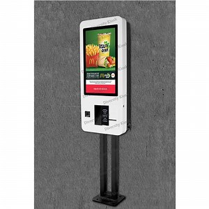 [Hot Item] 32-Inch Win10 Self-Ordering Kiosk for Fast Food Chain Restaurant Cash Payment Indoor Application Including Sdk