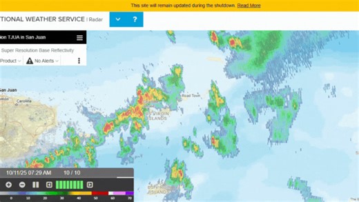 2.9K views | WEATHER UPDATE FOR THE VIRGIN ISLANDS Issued: Saturday, October 11, 2025 at 7: 30am Doppler radar is indicating unstable weather in the vicinity of the Territory. It highlights showers approaching from the southwest. It could bring light to moderate showers across the islands. In the event this happens residents and visitors are advised to exercise caution and take the necessary precautions to keep safe. @followers #rainyweather #bvi #caribbeanweather | BVI DDM | Facebook