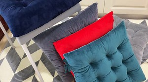 Watch chair pads with ties on Amazon Live