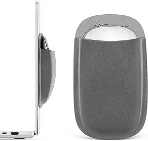 Epessa Slim Mouse Holder for Magic Mouse, Laptop Mouse Pouch/Mouse Sleeve for Magic Mouse, Case for Magic Mouse, Reusable Adhesive, No Glue Residue, Compatible with iPad or MacBook